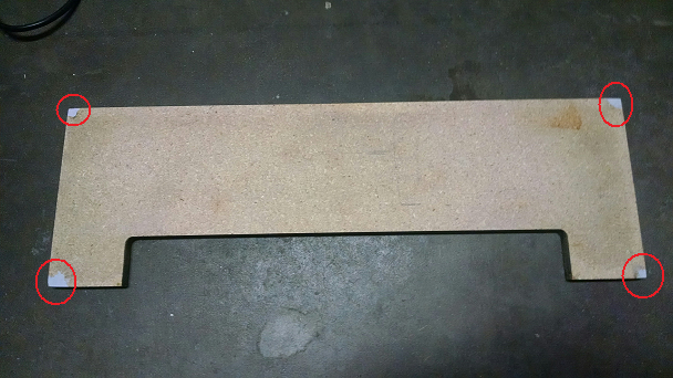 Repaired Corners for amplifier front plate Repaired Corners for amplifier front plate