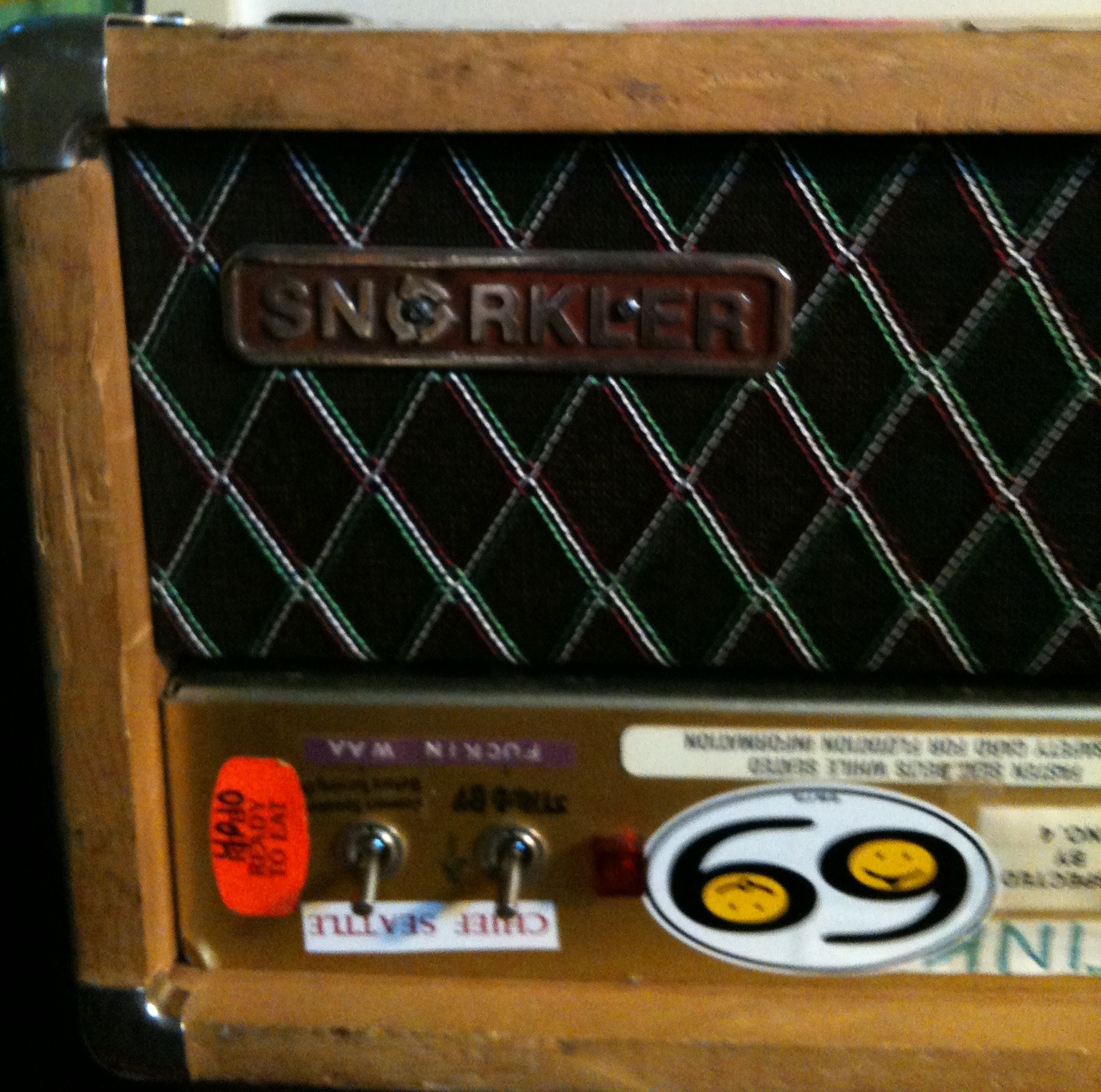 Ronnie Champagne's Modified Marshall JCM800 aka The Snorkler front Ronnie Champagne's Modified Marshall JCM800 aka The Snorkler front