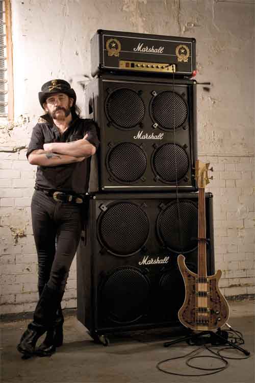 Lemmy and his 1992LEM Marshall stack Lemmy and his 1992LEM Marshall stack