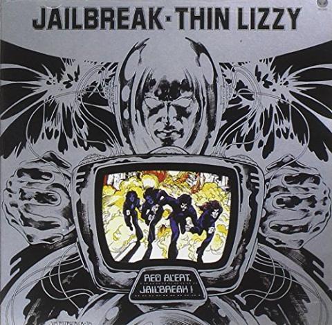 Jailbreak Album Cover Thin Lizzy Liner Notes 1976 Jailbreak Album Cover Thin Lizzy Liner Notes 1976